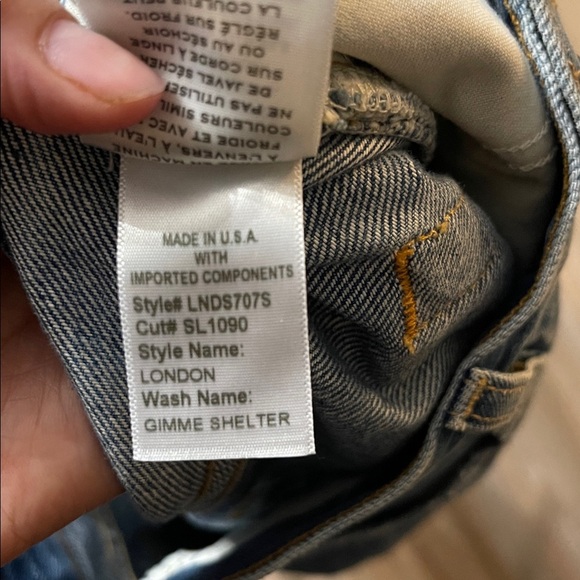 REVOLVE SLVRLAKE London Gimme Shelter Distressed Knee Straight leg Jeans Size 26 - Picture 9 of 9